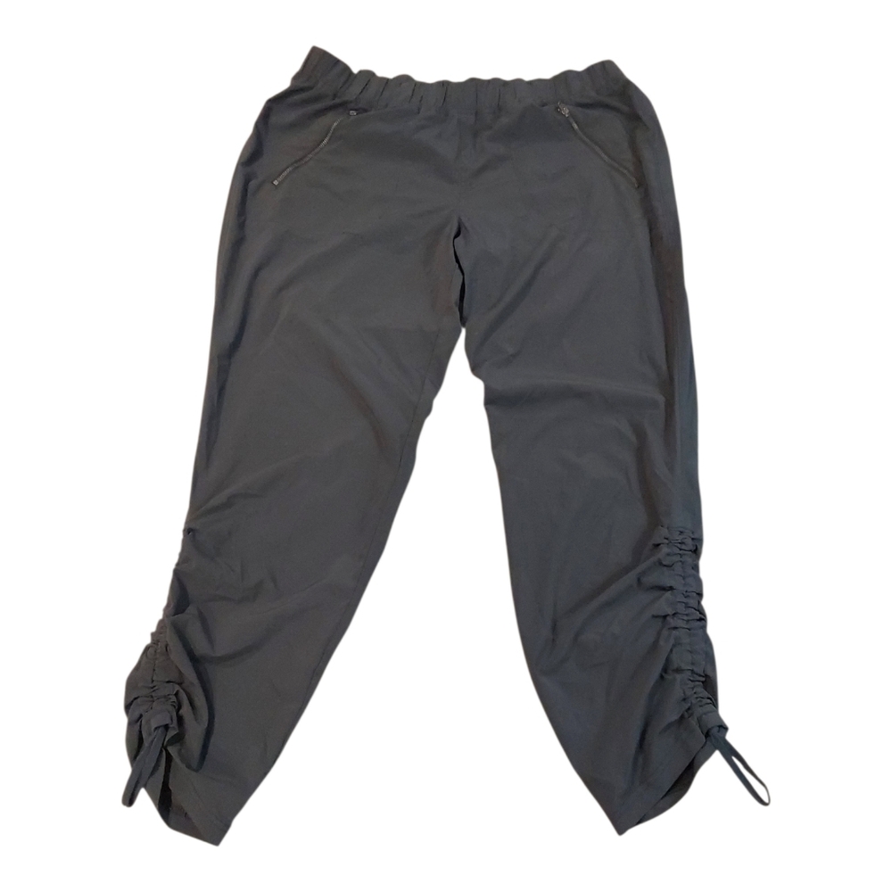 Athleta Women's Pant Aspire Ankle Flint Gray Travel Commute Activewear Size 12